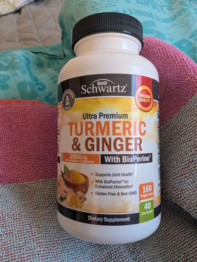 BioSchwartz Ultra Premium Turmeric and Ginger with BioPerine supplement bottle